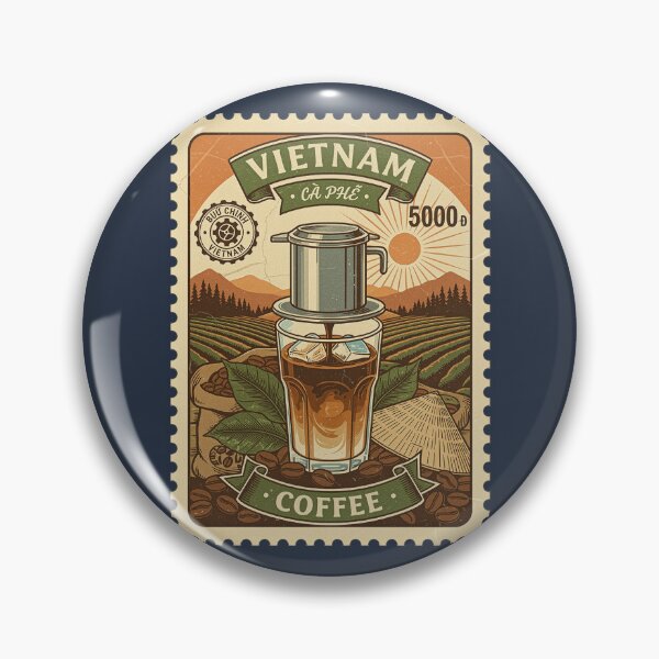 Item preview, Vintage Vietnam Iced Coffee Stamp Art designed and sold by d247.