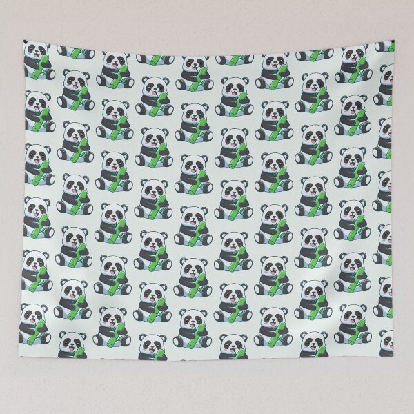 Item preview, Cute Panda Bamboo Kawaii Sticker designed and sold by CoolGTees.