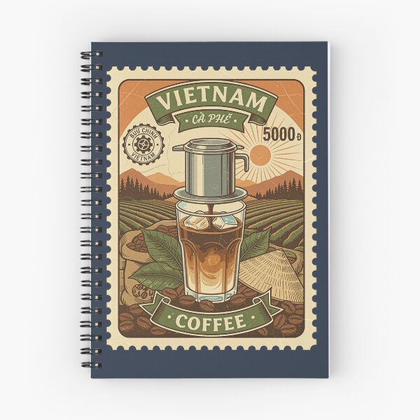 Item preview, Vintage Vietnam Iced Coffee Stamp Art designed and sold by d247.