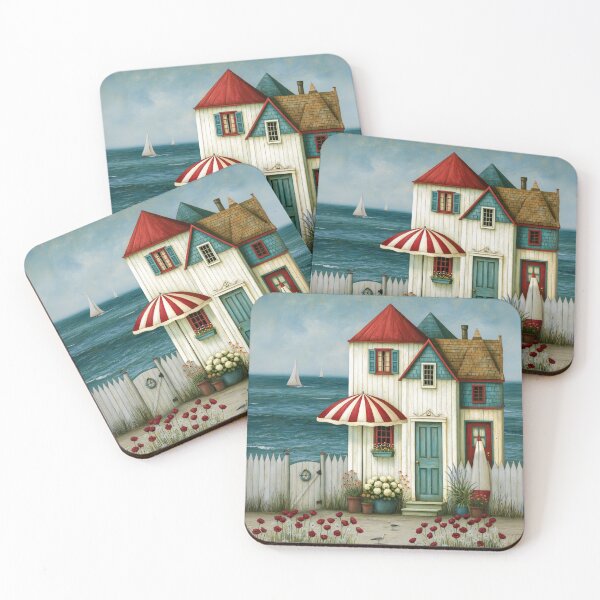 Item preview, Charming Coastal Cottage by the Sea designed and sold by Blue Horse Photo Magic.