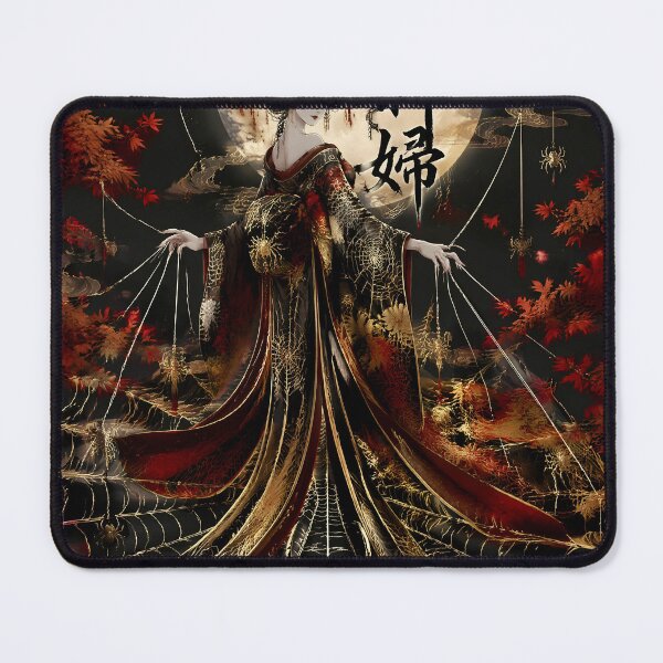 Item preview, Spider Yokai Queen – Jorogumo Moonlit Japanese Folklore Gothic Anime Art designed and sold by kaxymax.
