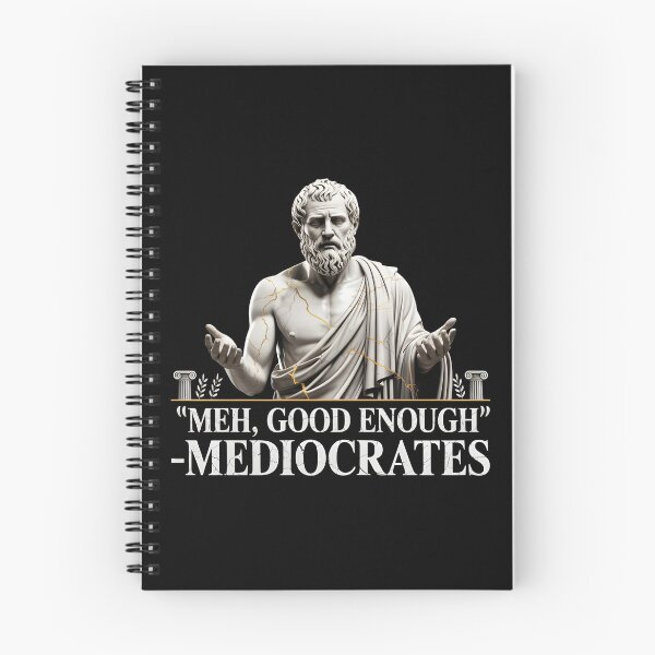 Item preview, Mediocrates Retro Greek Philosopher Meme for Meme Lovers designed and sold by Redgiant87x.