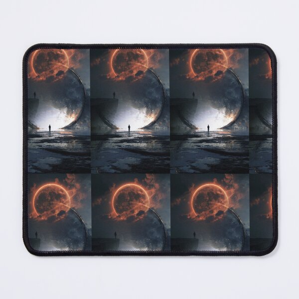 Item preview, "The Threshold of Infinity: Cosmic Portal and Fire Planet" designed and sold by VigiliaSombras.