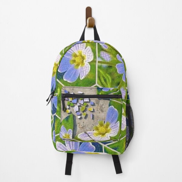 Item preview, Floral Mosaic Hexagon Geometric Nature Pattern designed and sold by AirCrayons27.