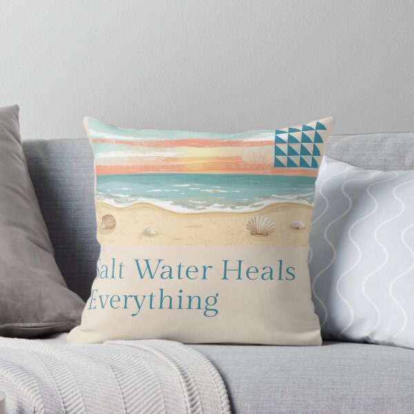 Item preview, Salt Water Heals Everything — Ocean Beach Gift designed and sold by RedRubyBubble.