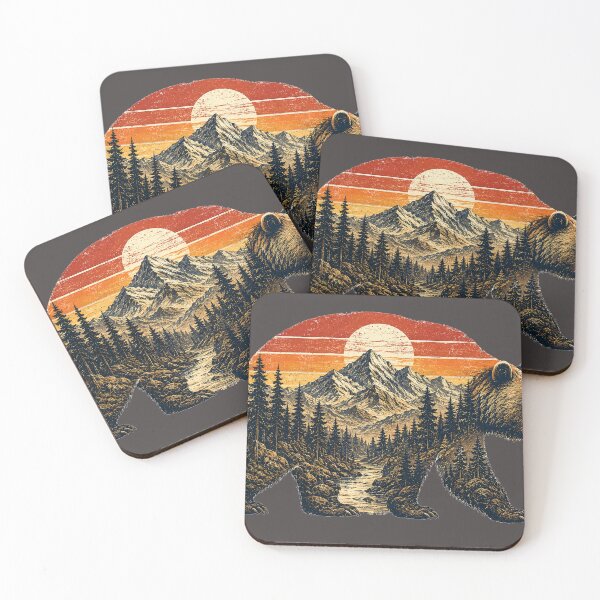 Item preview, Vintage Bear Mountain Wilderness Retro Adventure Graphic designed and sold by JustResultsCo.