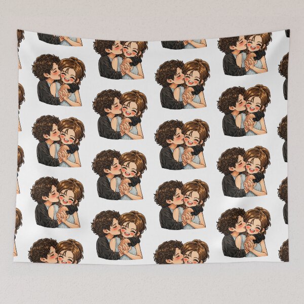 Item preview, Garrett and Hannah chibi 2 designed and sold by Aakanksha97.