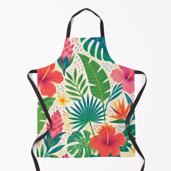 Item preview, Tropical Hibiscus Floral Pattern | Watercolor Island Botanical Art designed and sold by Islabonita..