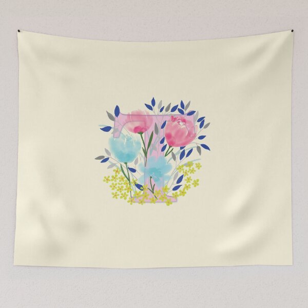 Item preview, Flowery Letter T designed and sold by CharlottePlaceArt.