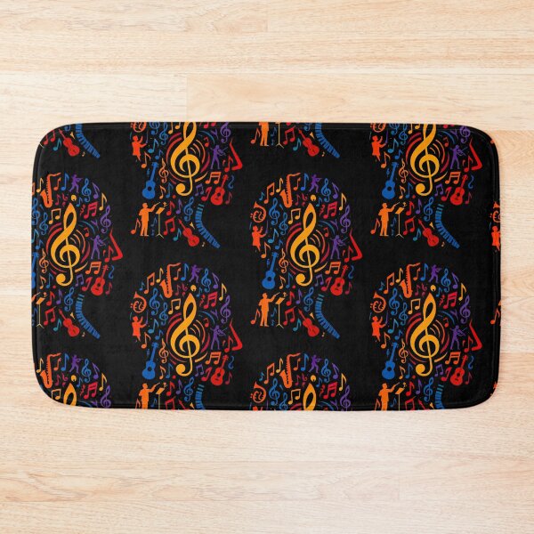 Item preview, Colorful Treble Clef Music Collage Art designed and sold by PlanetEye Designs.