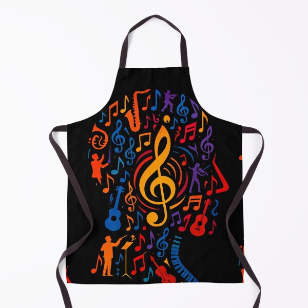 Item preview, Colorful Treble Clef Music Collage Art designed and sold by PlanetEye Designs.