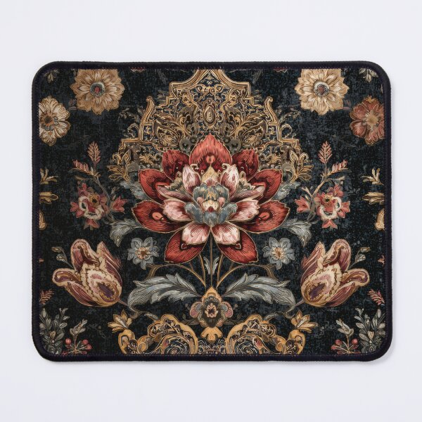 Item preview, Decoupage Vintage Damask Flowers Mystical Victorian Black Carpet designed and sold by GrinGalore.