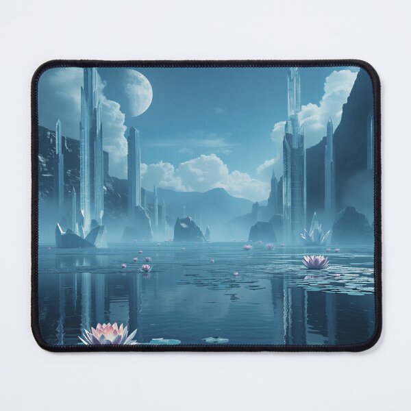 Item preview, Moonspire Crystal Gardens Fantasy Landscape designed and sold by Luminous Wilds.