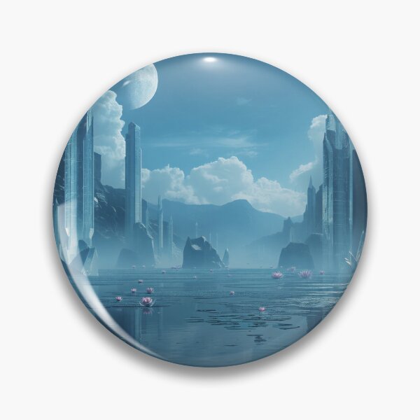 Item preview, Moonspire Crystal Gardens Fantasy Landscape designed and sold by Luminous Wilds.