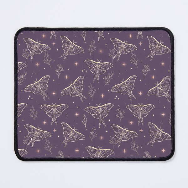 Item preview, Celestial Luna Moth Pattern Purple Cottagecore Night Sky Aesthetic designed and sold by Snifferius.