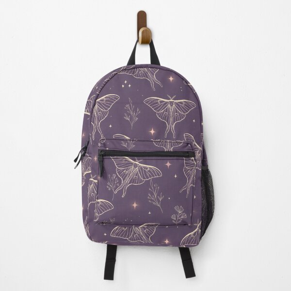 Item preview, Celestial Luna Moth Pattern Purple Cottagecore Night Sky Aesthetic designed and sold by Snifferius.