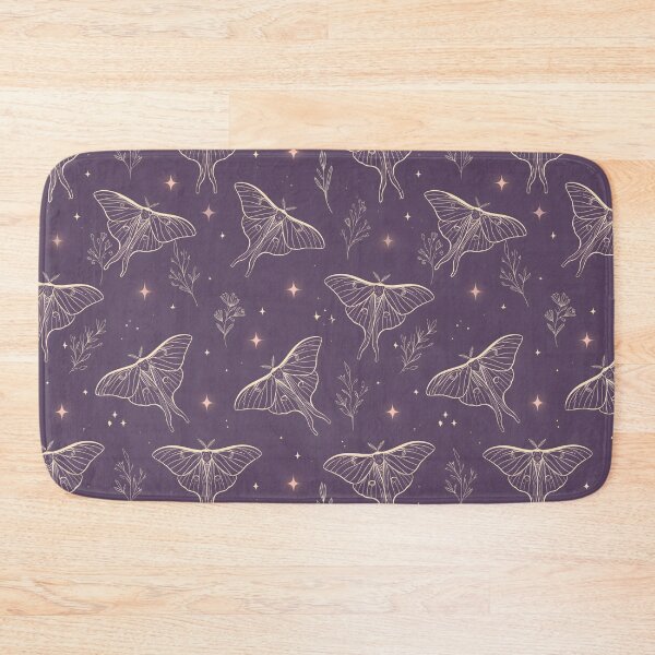 Item preview, Celestial Luna Moth Pattern Purple Cottagecore Night Sky Aesthetic designed and sold by Snifferius.