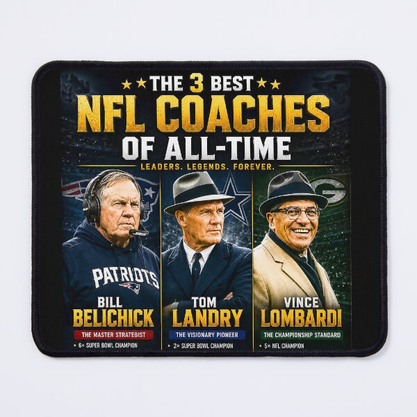 Item preview, Pro Football — 3 Greatest Coaches of All Time | Belichick • Landry • Lombardi  designed and sold by DBM Photo Art 1.