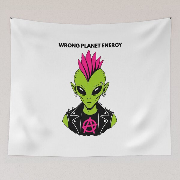 Item preview, Punk Alien Wrong Planet Energy designed and sold by Lyfeinsights.