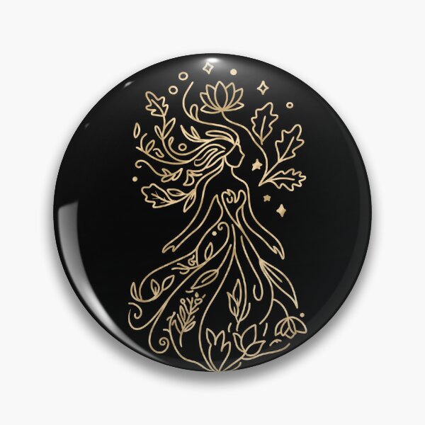 Item preview, Whimsical Flora Maiden - Minimalist Line Art designed and sold by jee532.