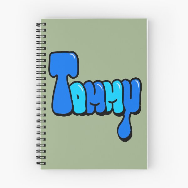 Item preview, Tommy name in Blue Graffiti Bubble Letters typography  designed and sold by Artonmytee.