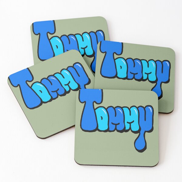 Item preview, Tommy name in Blue Graffiti Bubble Letters typography  designed and sold by Artonmytee.