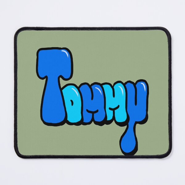 Item preview, Tommy name in Blue Graffiti Bubble Letters typography  designed and sold by Artonmytee.