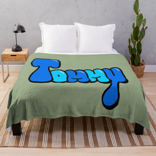 Item preview, Tommy name in Blue Graffiti Bubble Letters typography  designed and sold by Artonmytee.