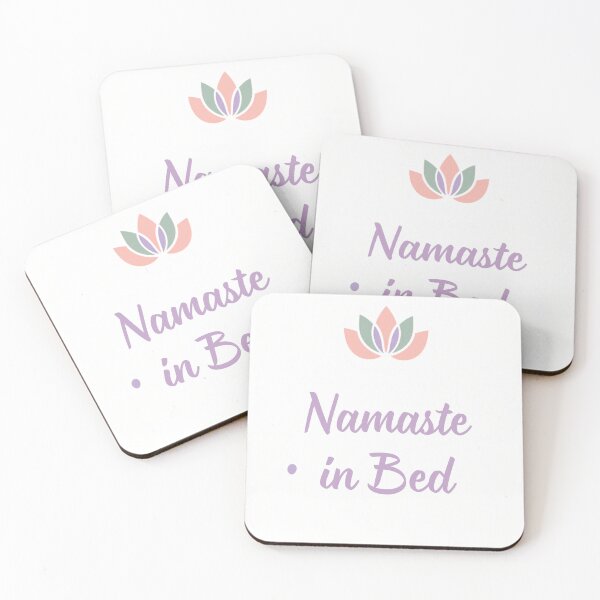 Item preview, Namaste in Bed — Funny Yoga Gift designed and sold by RedRubyBubble.