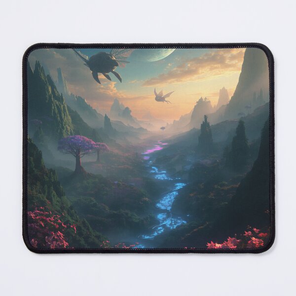 Item preview, Valley of Eternal Flight Fantasy Landscape designed and sold by Luminous Wilds.