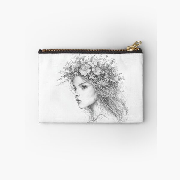 Item preview, Woman in a floral wreath  designed and sold by uunaa.