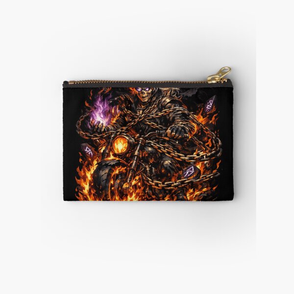 Item preview, Fiery Skeleton Rider – Inferno on Wheels designed and sold by stickyverselab.