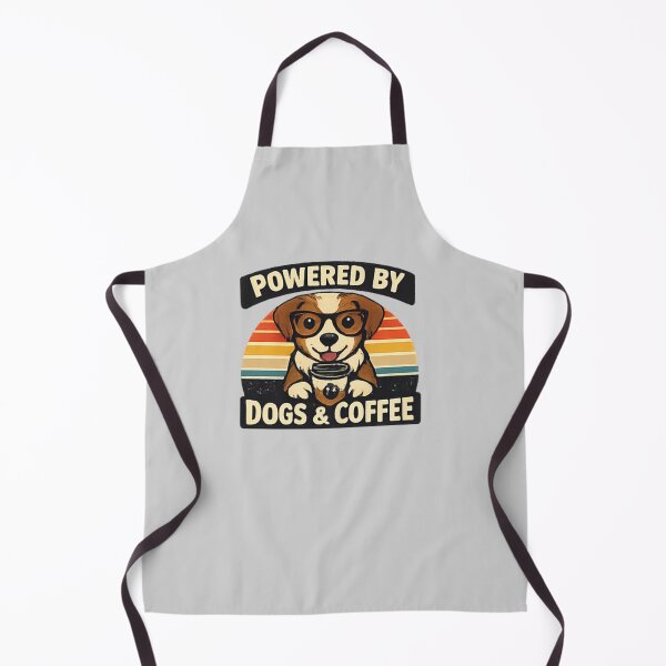 Item preview, Title Powered By Dogs And Coffee Retro Dog Lover Vintage Design designed and sold by PoojaArtLab.