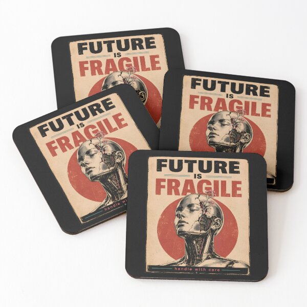Item preview, Future Is Fragile Cyberpunk Android Art designed and sold by CraftDesignAlchemy.