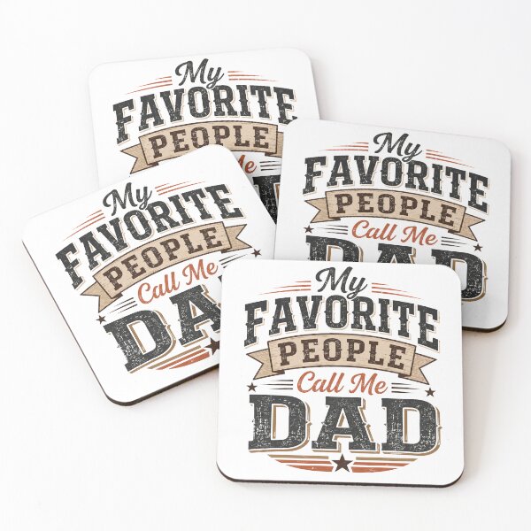 Item preview, My Favorite People Call Me Dad designed and sold by PawsKinStudio.