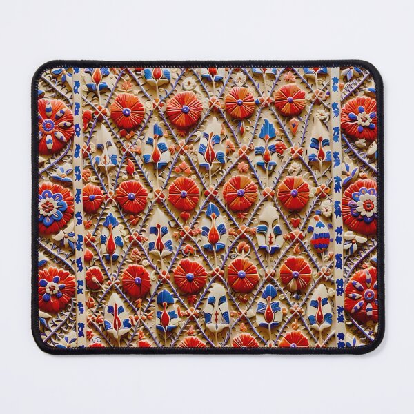 Item preview, Kermina Suzani Uzbekistan Embroidery designed and sold by Vicky Brago-Mitchell®.