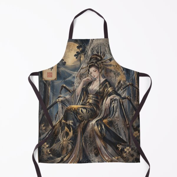 Item preview, Spider Queen Japanese Folklore – Jorogumo Yokai Gothic Fantasy Moonlit Art designed and sold by kaxymax.