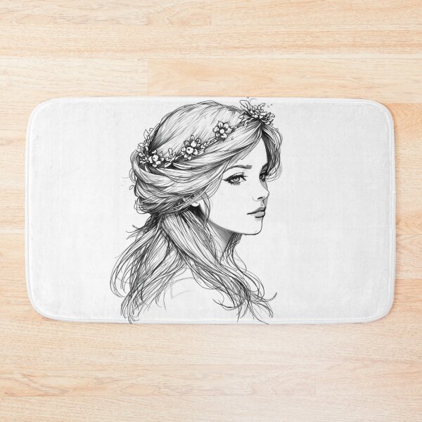 Item preview, Woman in a floral wreath  designed and sold by uunaa.