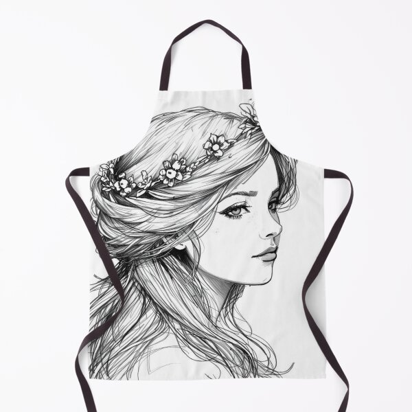 Item preview, Woman in a floral wreath  designed and sold by uunaa.