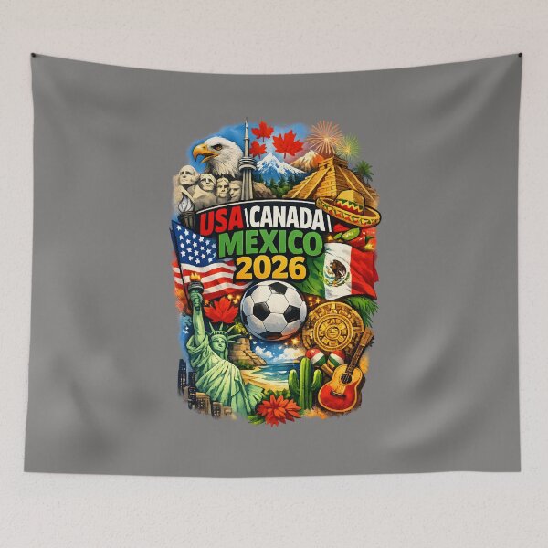 Item preview, World Cup 2026 – USA Canada Mexico Celebration Art designed and sold by FilBlue.