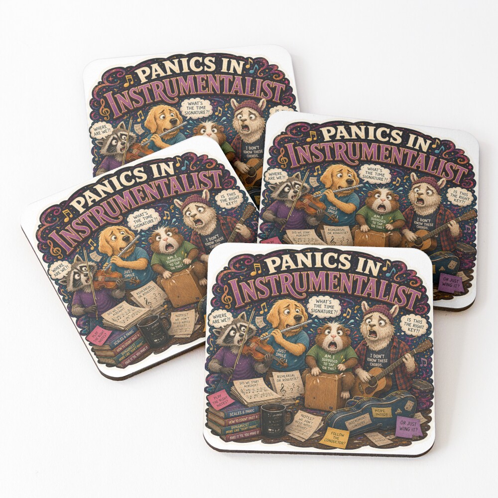 Item preview, Coasters (Set of 4) designed and sold by SingingChicken.