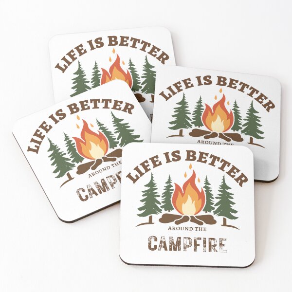 Item preview, Life is Better Around the Campfire — Camping Gift designed and sold by RedRubyBubble.