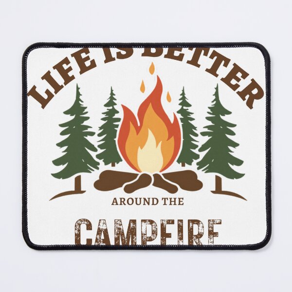 Item preview, Life is Better Around the Campfire — Camping Gift designed and sold by RedRubyBubble.