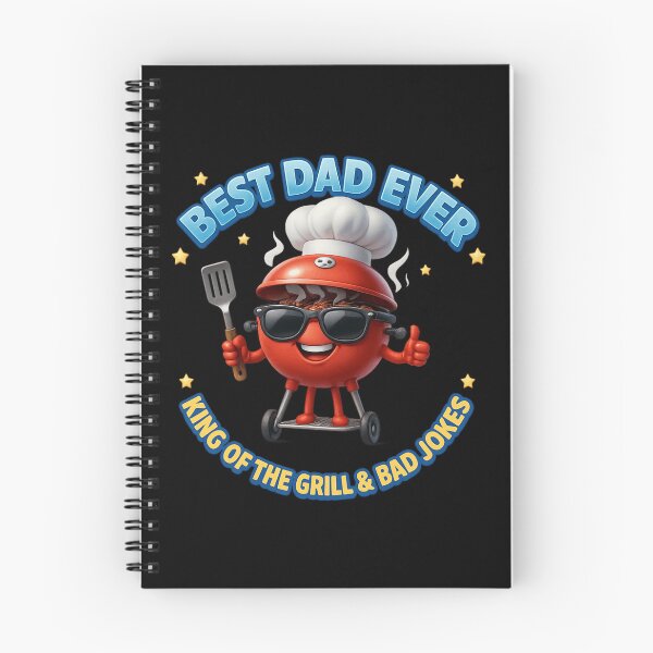 Item preview, Best Dad Ever BBQ – King of the Grill & Bad Jokes – Funny Father’s Day Gift designed and sold by MartBook.