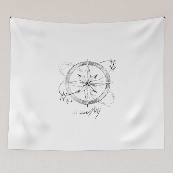 Item preview, Stray Kids logo compass SKZOO DIVINE Korea We stay together You make stray kids STAY SKZ SKZOO kpop bang chan lee know changbin hyunjin han felix seungmin IN 5 star world tour poster designed and sold by Kpop-Noona.