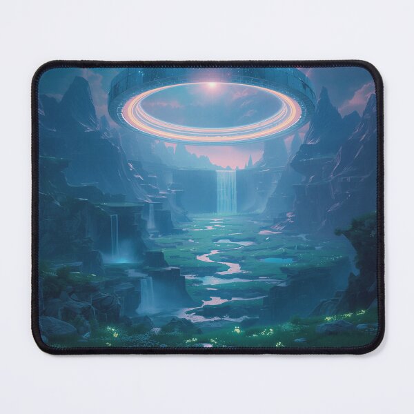 Item preview, Floating Giants Crown Fantasy Sci-Fi Landscape designed and sold by Luminous Wilds.