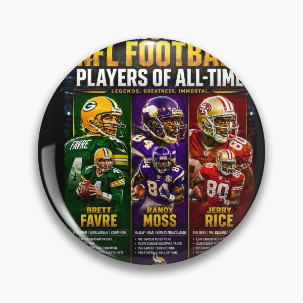 Item preview,  Pro Football Legends, Brett Favre, Randy Moss, Jerry Rice, NFL Legends, Football Greats, designed and sold by DBM Photo Art 1.