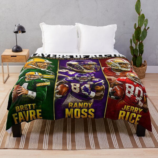 Item preview,  Pro Football Legends, Brett Favre, Randy Moss, Jerry Rice, NFL Legends, Football Greats, designed and sold by DBM Photo Art 1.