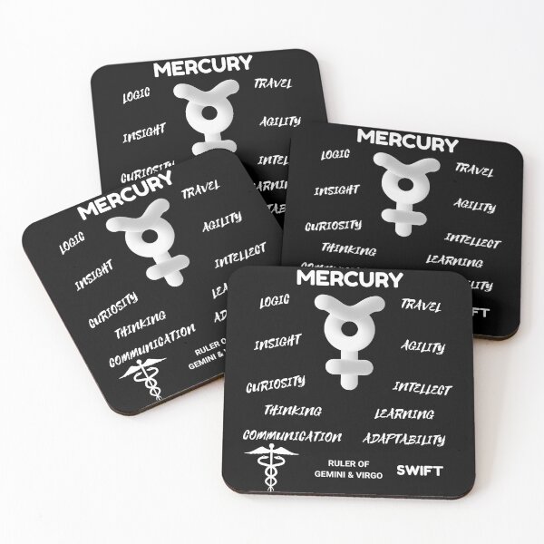 Item preview, Mercury Planet Astrology Symbol Horoscope (Dark Version) designed and sold by ZODIARA.