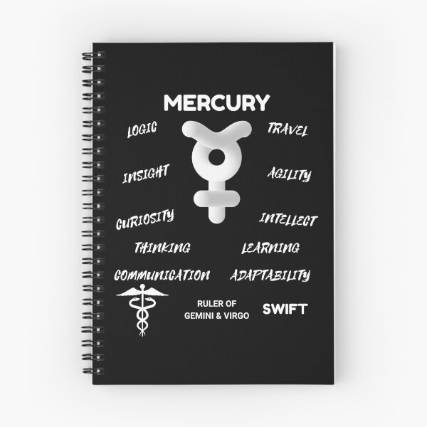 Item preview, Mercury Planet Astrology Symbol Horoscope (Dark Version) designed and sold by ZODIARA.